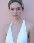 Molten Gold and Diamond Tennis Choker