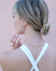 Molten Gold and Diamond Tennis Choker