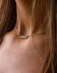 Five-Star Bar Diamond Necklace