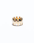 Golden Braid Bead/Dread Bead with Teeth