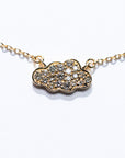 Pave Cloud Necklace with Diamond