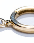 Hoops with Gypsy Set Diamonds in Dangling Cloud