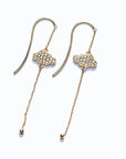 Pave Cloud French Hook Earrings