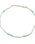Peruvian Opal and Diamond Choker
