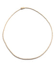 Dainty Bezel Set Diamond Tennis Necklace