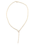 Suspended Cloud Bezel-Set Lariat Necklace