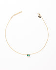 Emerald Cut Emerald Necklace