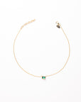 Emerald Cut Emerald Necklace
