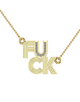 The Diamond Cut F*CK Necklace