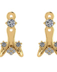 Floral Diamond Ear Jackets