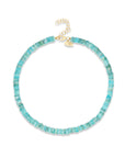 Amazonite Faceted Heishi Bead Necklace
