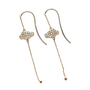 Pave Cloud French Hook Earrings