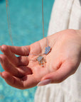 Diamond Rain Charm Necklace