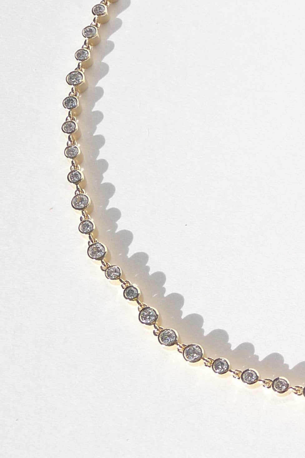 The Finest Bezel Set Mixed-Cut Tennis Necklace