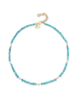 Turquoise and Marquise Cut Floating Diamond Choker
