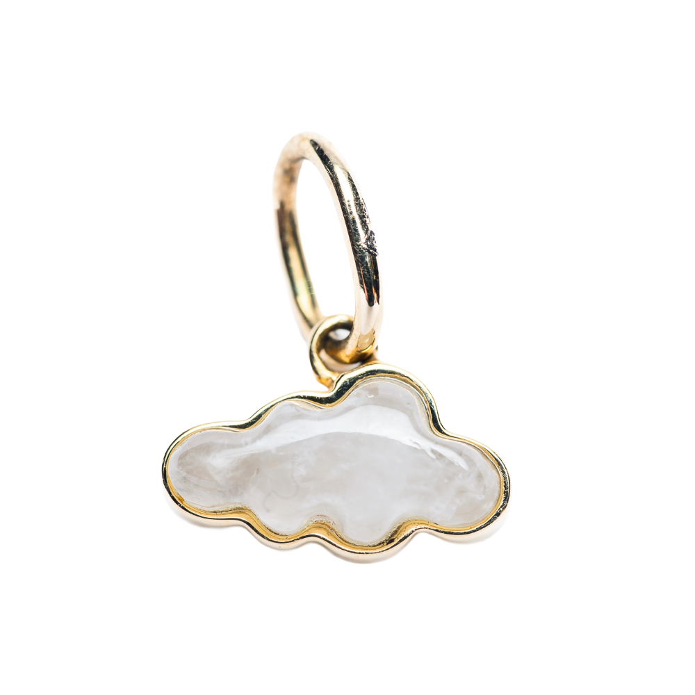 White Agate Cloud Pendant