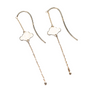 Gold Cloud French Hook Earrings