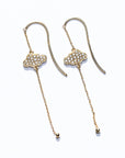 Pave Cloud French Hook Earrings