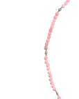 14k Pink Opal and Floating Diamond Necklace