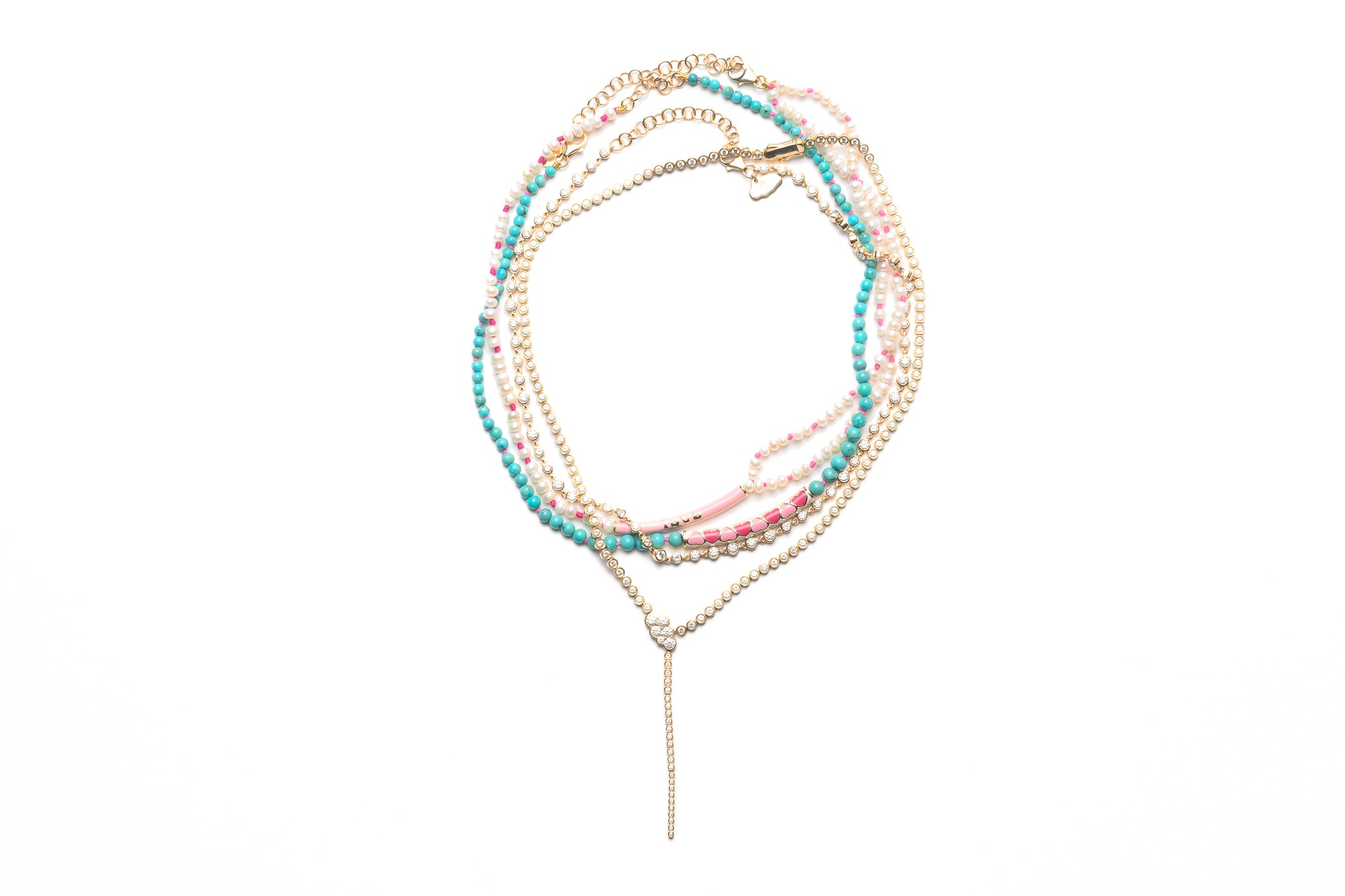 The Finest Bezel Set Mixed-Cut Tennis Necklace
