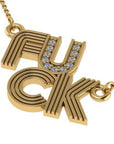 The Diamond Cut F*CK Necklace
