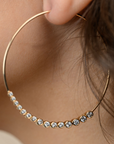 55 mm Magic Hoop Diamond Earrings