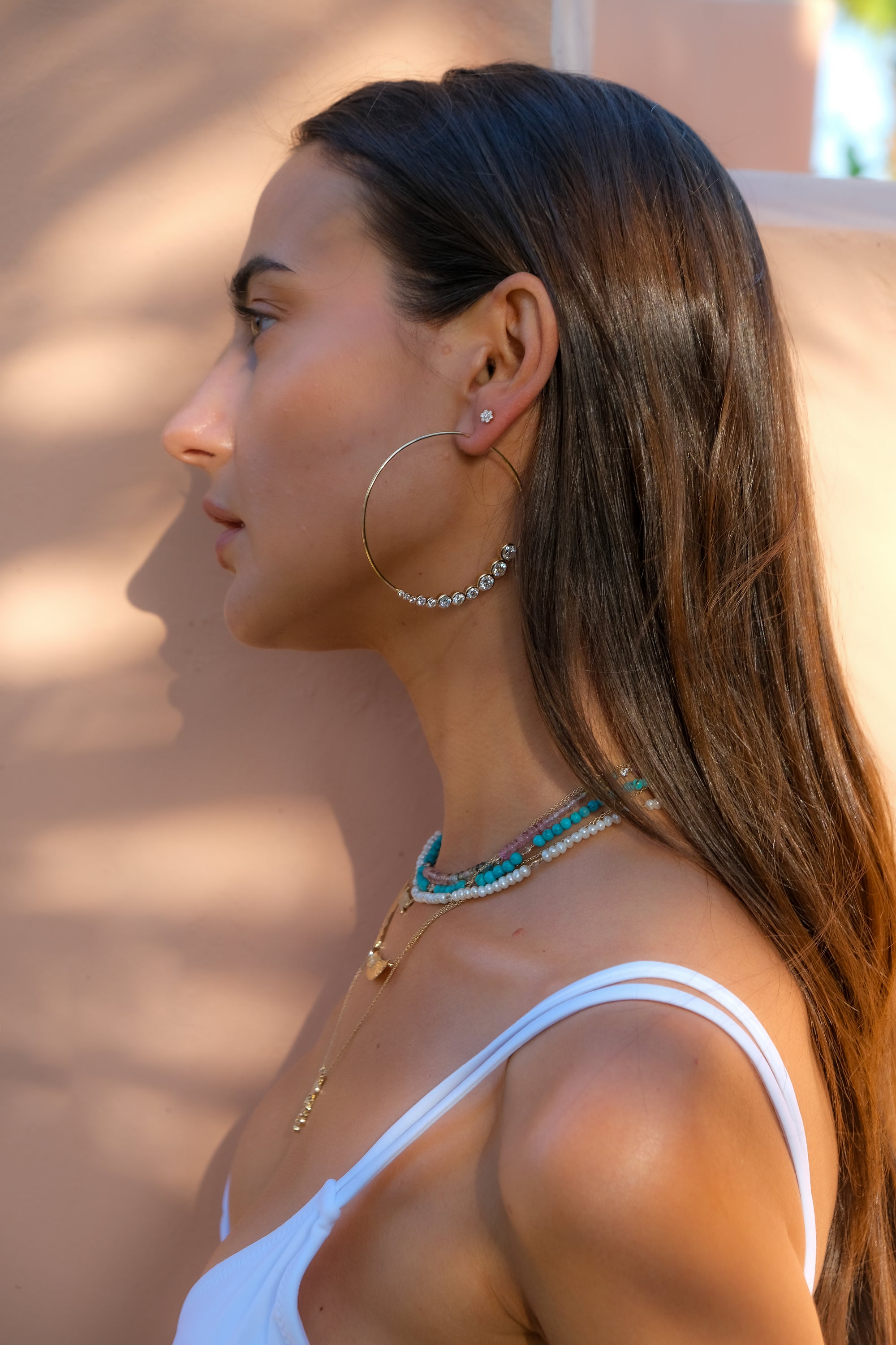 22-Diamond GIA-Certified Bezel Set Threader Hoops - Limited Edition