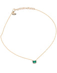 Emerald Cut Emerald Necklace