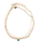 Emerald Cut Emerald Necklace