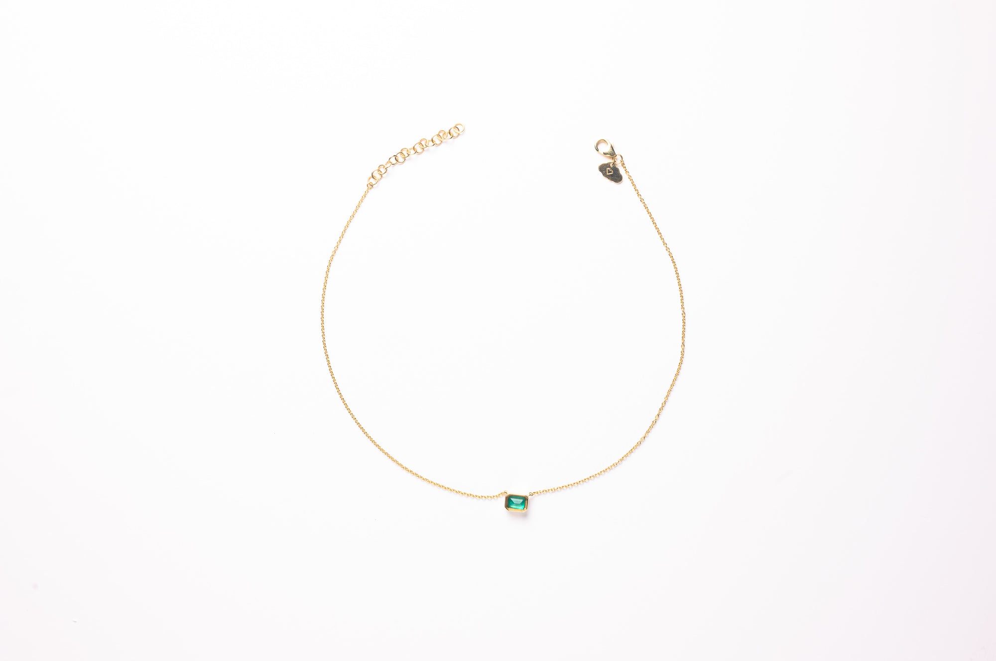 Emerald Cut Emerald Necklace