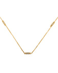 Delicate Diamond Station Necklace