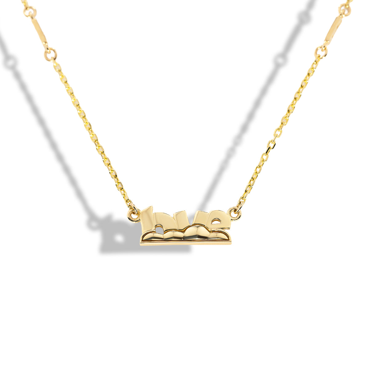 Solid Gold OG Love Cloud Necklace