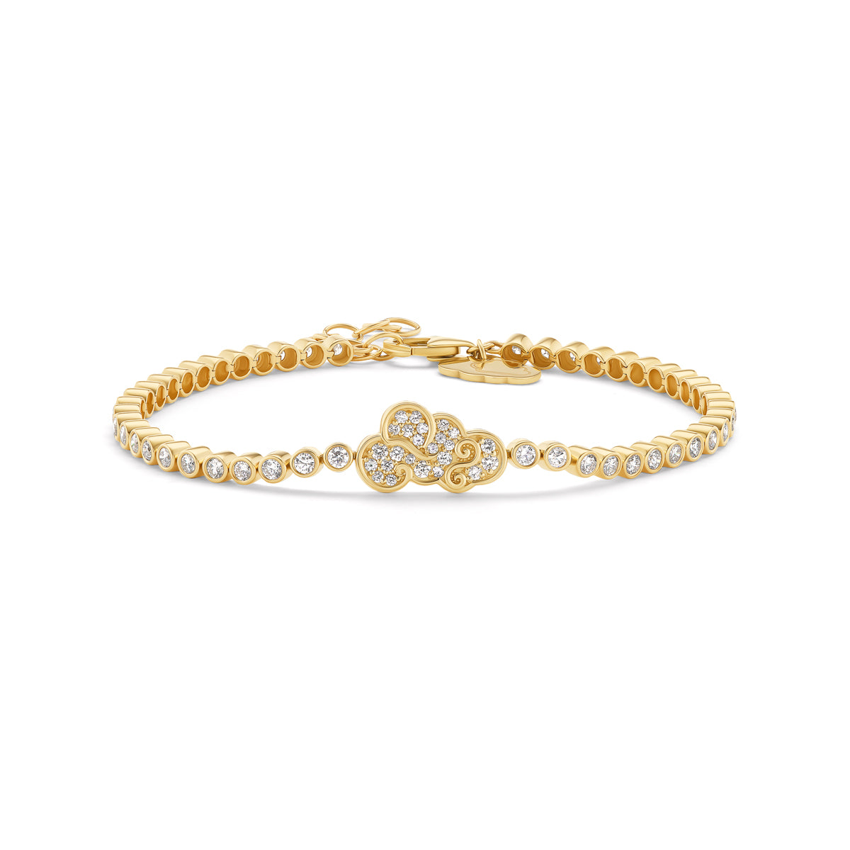 Diamond Tibetan Cloud Flux Line Bracelet