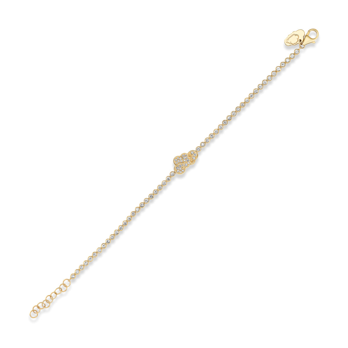 Diamond Tibetan Cloud Flux Line Bracelet