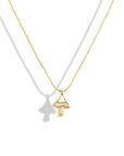 Diamond Encrusted Mushroom Necklace
