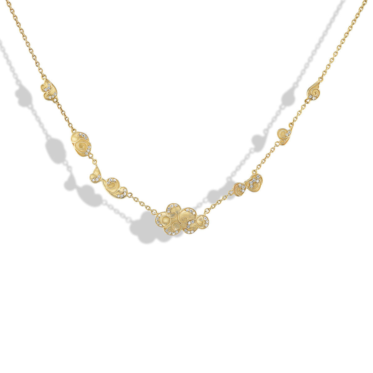 Solid Tibetan Puffy Cloud Necklace