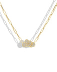 Paper Clip Tibetan Cloud Necklace