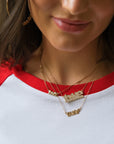 Puffy Cloud Solid Gold Original Love Necklace