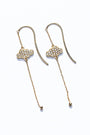 Pave Cloud French Hook Earrings