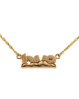 Puffy Cloud Solid Gold Original Love Necklace