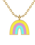 The Promise Enamel Rainbow Necklace