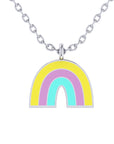 The Promise Enamel Rainbow Necklace